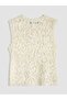Lcw Vision Beige Crew Neck Openwork Women's Knitwear Undershirt - 7