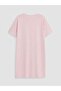 Lcw Dream Pink Crew Neck Printed Women's Nightgown - 7