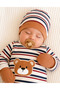 Cotton Teddy Bear Punch Side Snap Seasonal 5-Piece Newborn Baby Boy Hospital Discharge Bodysuit Set - 8