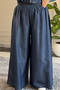 6519 - Comfortable Casual Slim Waist Drawstring Detailed Women's Denim Jacket and Pants Set - 6