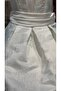 Girl's Special Occasion & Evening Dress and Bag - Embossed Floral Pattern - Ecru - 5