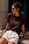 Penguin Embroidered Basic Women's T-Shirt – 100% Cotton Crew Neck Casual T-Shirt My3535 - 4