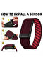 Whoop 5.0 Nylon Band, Adjustable Stretch Sport Band Replacement with Secure Quick-Clip Hardware, Breathable Athletic Wristband for Men and Women - Burgundy with Black Holder - 5
