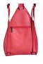Genuine Leather, Designer Hand-Crafted Red Backpack - 2