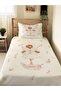 Winged Princess Patterned Baby and Kids Printed Single Pique Set 160 X 220 cm White