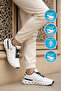 White-Black Memory Sole Comfortable Men's Sports Shoes 5006 m - 2