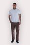 Men's Linen Trousers – Comfortable Fit with Elastic Waist, Summer Casual Trousers with Piped Legs - 2