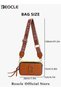 Women's Crossbody Bag Shoulder Bag with Adjustable Wide Strap Square Camera Crossbody Purse HandBag Simple Trendy Small Shoulder Bag - 7