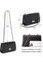Women Tote Bags Cross Bags Crossbody Shoulder Sling Handbag Satchel Purse, Ladies Quilted Leather Chain Clutch - 6