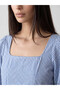 Two Mt Shop Quality Square Collar Plaid Blouse - 3