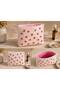 Special Design Pink Floral Embroidered Canvas Makeup Bag - Lined Mini Organizer Handbag - 3