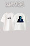 Billie Eilish_122 Design Printed Unisex Oversize White Tshirt