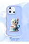 Poco C55 Compatible Case Camera Protector Blue Silicone Couple Phone Case Cat Pattern - 2