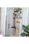 Enzo Bath Shower With Rod & Rain Shower Complete Set, Rain Shower Complete Set With Rods L 75 x W 33 x H 14 Cm Grey - 3