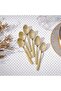 Pvd Lotus 6-Piece Coffee Spoon Gold 11.8 X 2.5CM