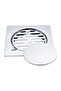 Milano Floor Drain Silver 10x10centimeter