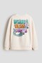 Pamuklu ve Baskılı Sweatshirt - 2
