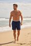 Men's Swim Shorts with Front and Back Zipper Pockets, Quick Dry, Elastic Waistband - 6025