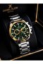 Men's Wristwatch with Steel Strap with 2 Years Warranty for Groom and Suit Vs.Blkt.1120