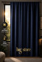 Blackout 100% Light-Proof Heat-Insulating Background Curtain Without Pleats Extralight Blackout Sunshade Single Wing V-22