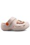 Ecru Figured Daily Garden Beach Nursery Unisex Children's Slippers & Sandals - 2