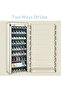 9-Tier Shoe Organizer With Dustproof Canvas Cover 45-Pair Capacity - Cream - 3