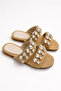 Elara Wicker Stone Embroidered Slippers - 2
