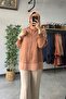 Chiffon Combination Tunic Caramel - 5
