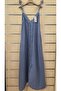 Linen Dress with Rope Straps and Tassel Detail