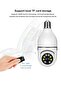 1080P Wireless Tovnet Wifi Pan/Tilt Light Bulb Security Camera, 360 Degrees 3.0MP Cam Home Surveillance CCTV Panoramic IP Camera, with Night Vision, Two Way Audio, Smart Motion Detection - 2