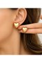 Women's 3-Piece Earring Set Flower/Heart Earrings - 3