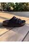 Foxter Merdane M-26203 Three-Stripes Buckle Velcro Boxed Daily Slippers