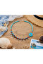 Maristela Bohemian Evil Eye Beaded Leaf Detailed Handmade Bead Necklace - 3