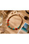 Authentic Azzura & Corallia Turquoise Coral Natural Wood Bead Necklace - 2