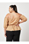 Plus Short Sleeves Off Shoulder Smocked Detail Top - 4