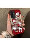 Samsung Galaxy A26 Compatible Silicone Edge Hard Back Case Couple Phone Case with Kitty Pattern - 3