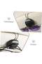 Multifunctional Car Sunglasses Holder Clip Black Scratch Resistant Cushioned Interior Organizer - 6