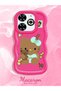 Infinix Smart 8 Plus Compatible Case Camera Protector Red Silicone Couple Phone Case Kitty Pattern - 2
