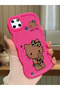 Realme C21Y Compatible Case Camera Protector Red Silicone Couple Phone Case Kitty Pattern