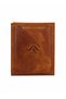 Men's Genuine Leather Tan Wallet with Removable Card Holder