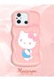 Redmi 11A Compatible Case Camera Protector Pink Silicone Couple Phone Case Kitty Pattern - 2