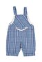 100% Cotton Blue Plaid Strappy Summer Baby Boy Jumpsuit - 2