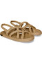 Republic Bodrum Women's Handmade Rope Drawstring Straw Sandals Beige - 4