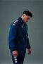 Line Raincoat Navy Blue-Orange - 3