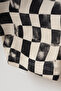 Baby Boy Top and Bottom Set with Embroidered Checkered Pattern - 6