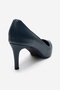 Clyde Navy Blue Genuine Leather Women's Heeled Shoes - 5