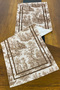40X140Cm Woven Stain Resistant Printed Thai Feather Fabric Table Cloth Decorative Runner Washable - 3