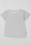 Boy's Short Sleeve T-Shirt with Striped Patch, 1-3 Years Old, White - 3