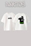 Central Cee_16 Design Printed Unisex Oversize White Tshirt
