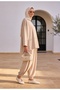 Pike Modal Shalwar Trousers Model Oversize Set – Beige - 2